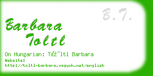 barbara toltl business card